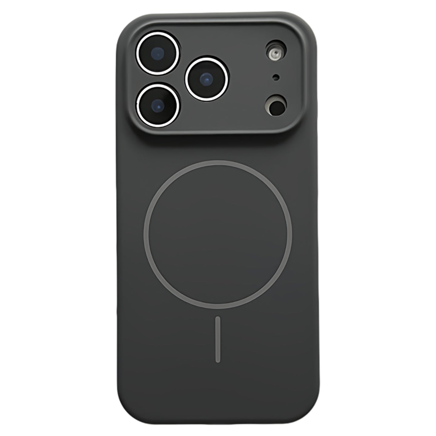 Fine-pored liquid silicone, charcoal gray, suitable for iPhone 17/16/15/14/13 cases