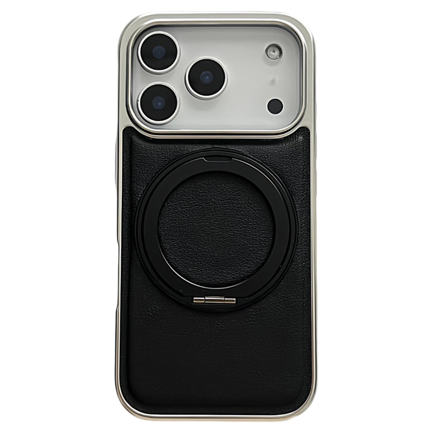 Leather, black, suitable for iPhone 17/16/15/14/13 cases
