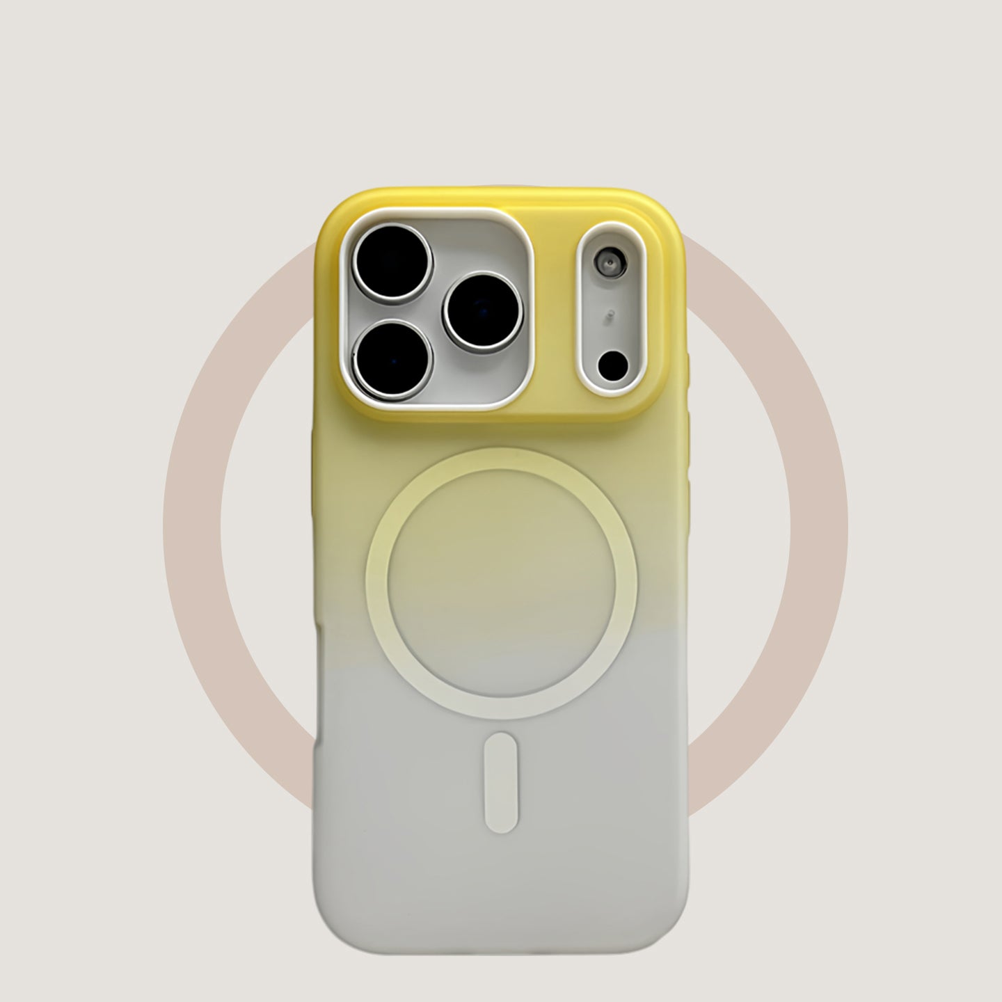 Two-in-one, gradient yellow, hard case, suitable for iPhone 17/16/15/14/13 Case