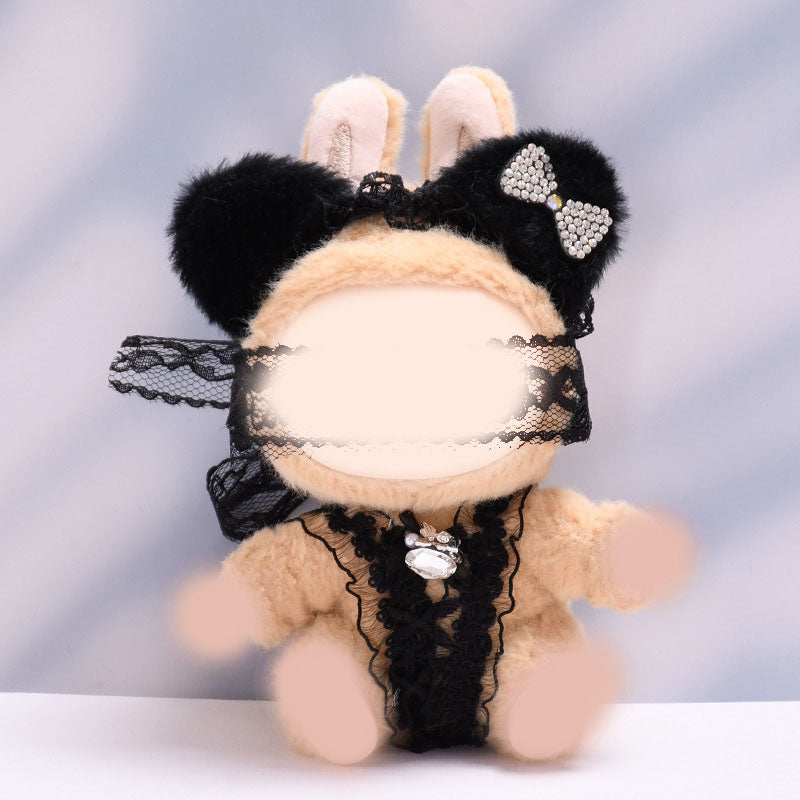 1,2 generation doll pendant clothes, lace blindfold set, vinyl doll wearing baby clothes
