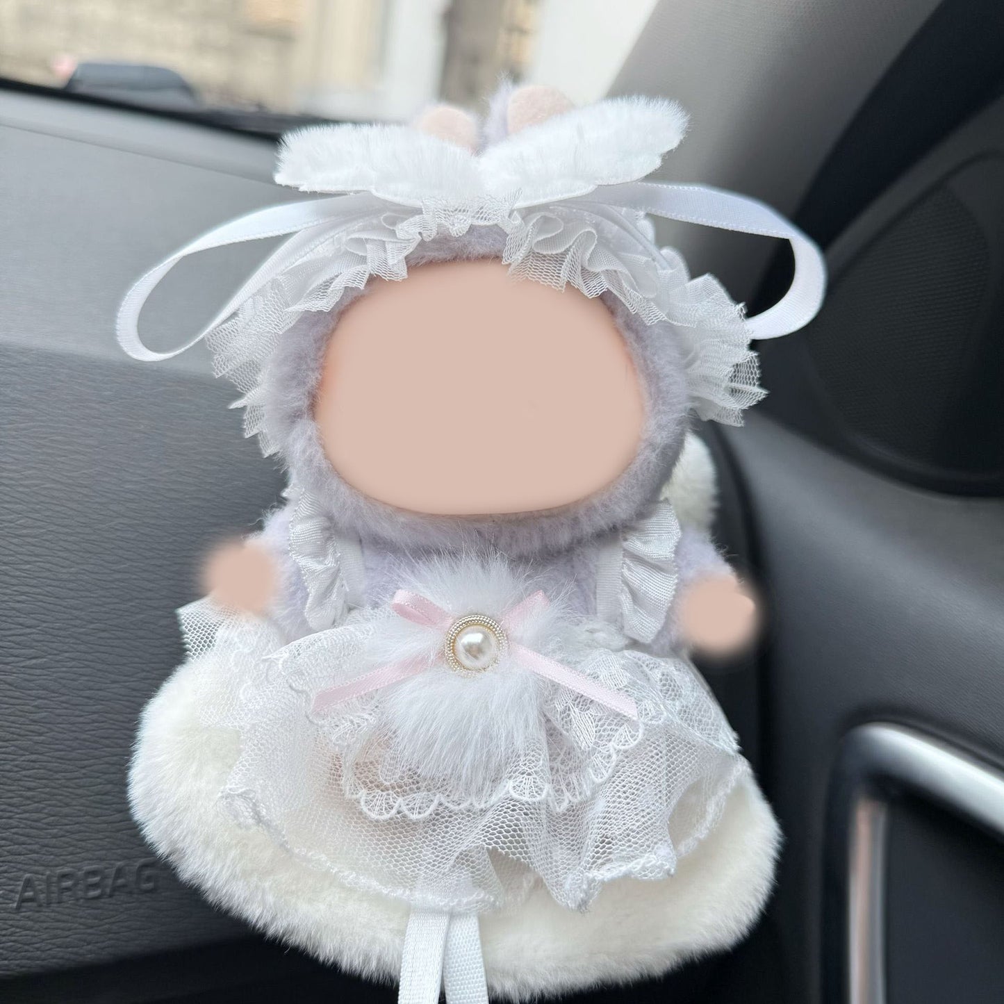 17Cm doll clothes, white dream angel suit.