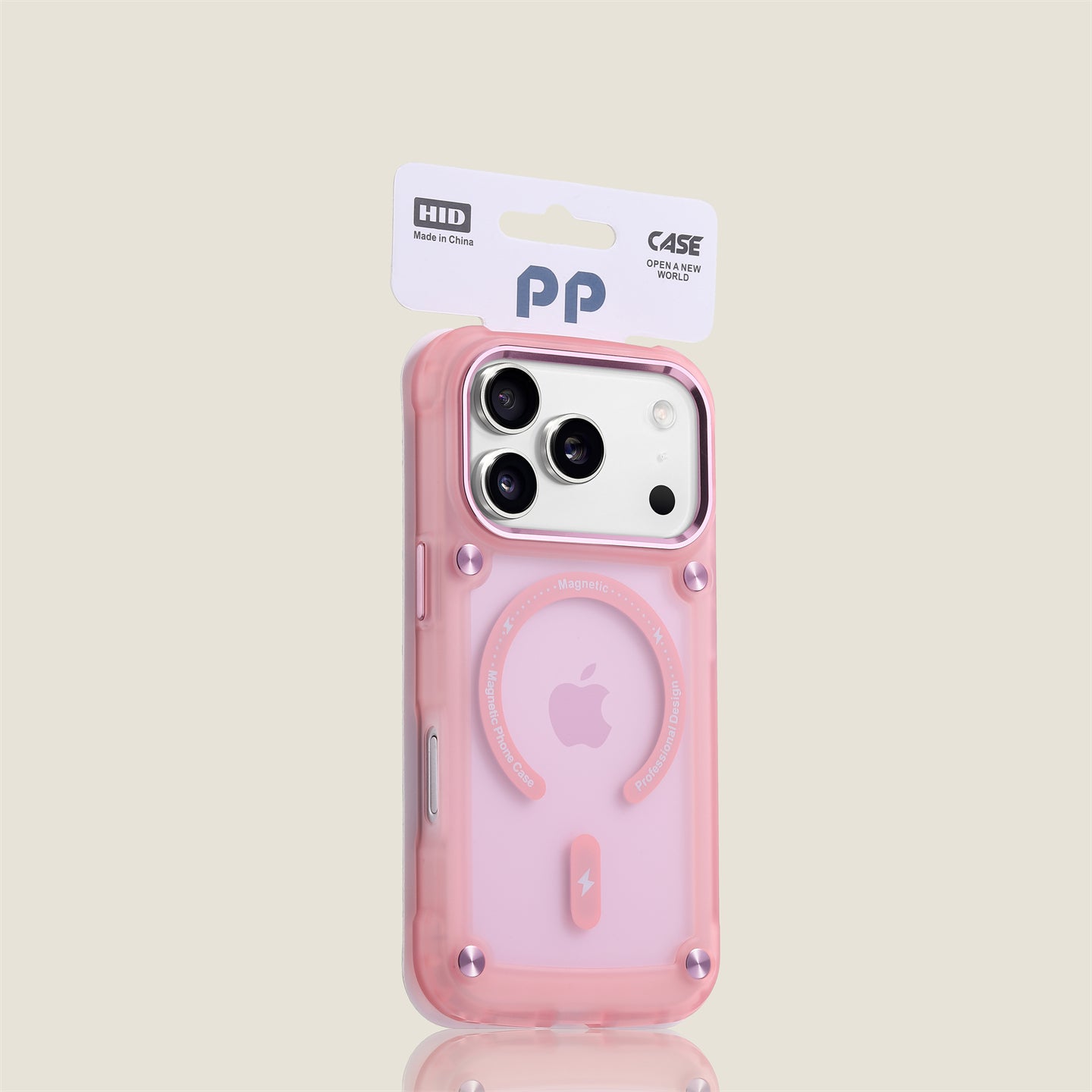 Four-corner anti-drop frosted magnetic mobile phone case for iPhone 17/16/15/14/13 Case