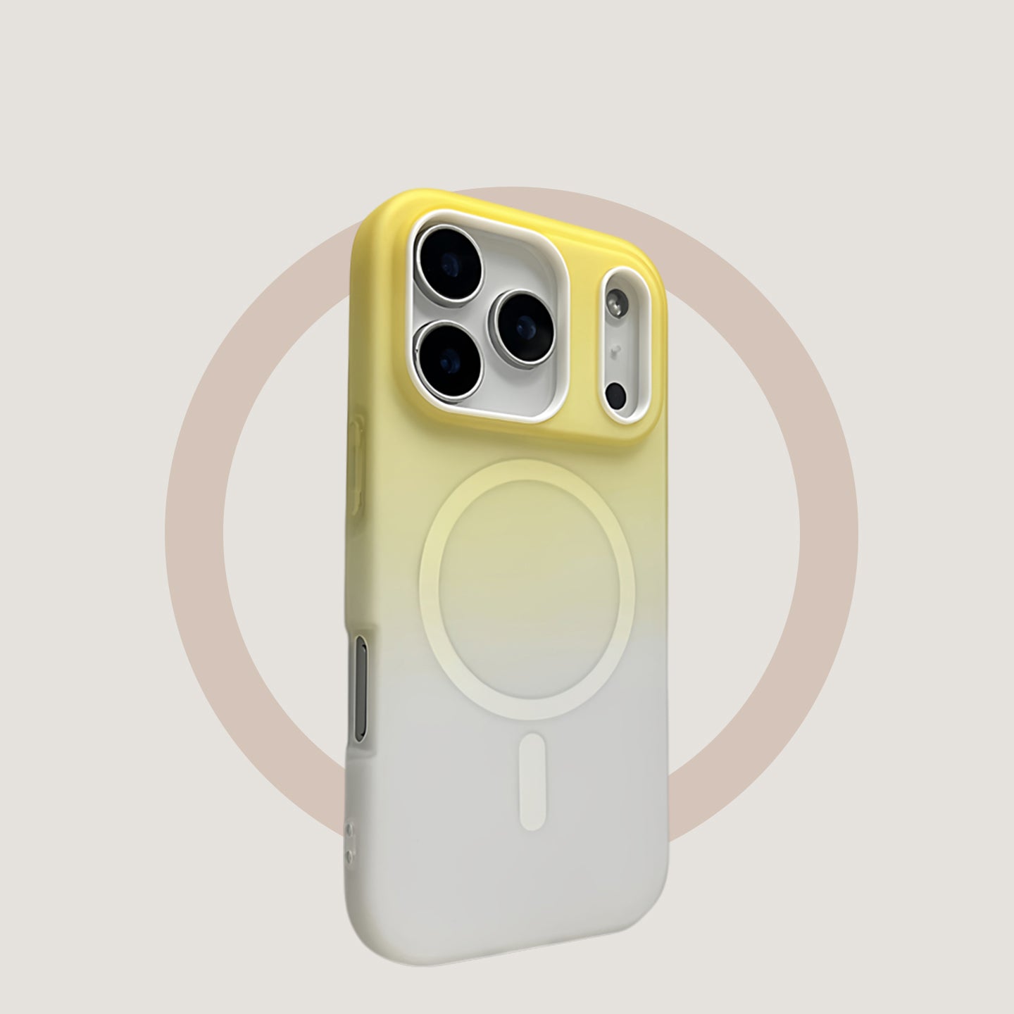 Two-in-one, gradient yellow, hard case, suitable for iPhone 17/16/15/14/13 Case