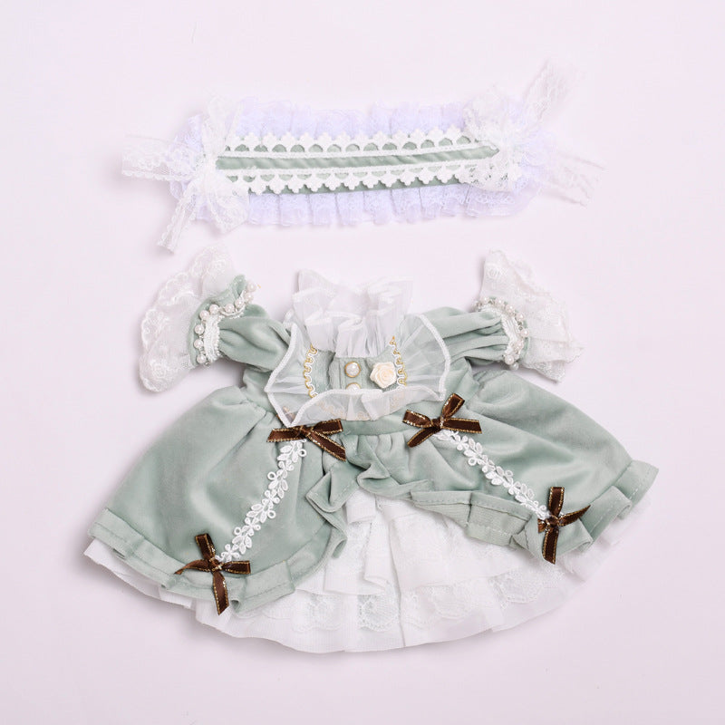 Large 38cm doll dress loli court dress, doll dress replacement doll dress