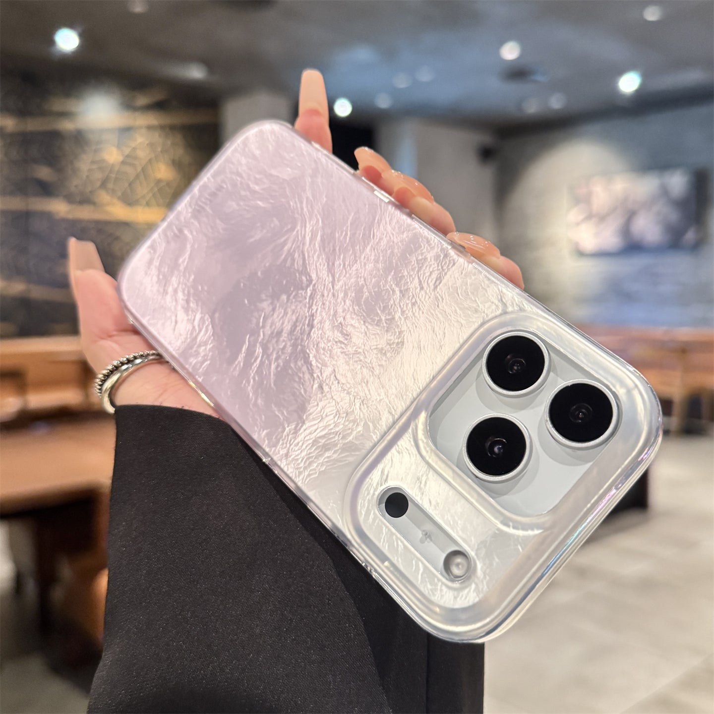 Gradient, tinfoil, wrinkle, suitable for iPhone 17/16/15/14/13 cases