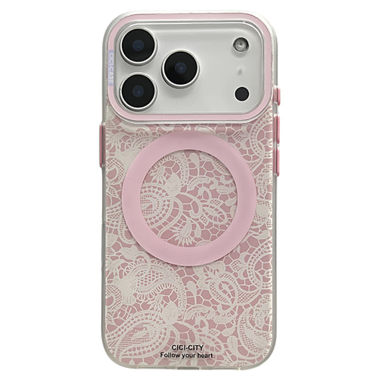 Frosted, hard shell, pink pattern, suitable for iPhone 17/16/15/14/13 cases