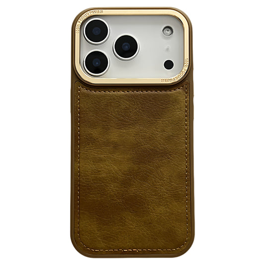 Leather case, retro dark brown, suitable for iPhone 17/16/15/14/13 Case