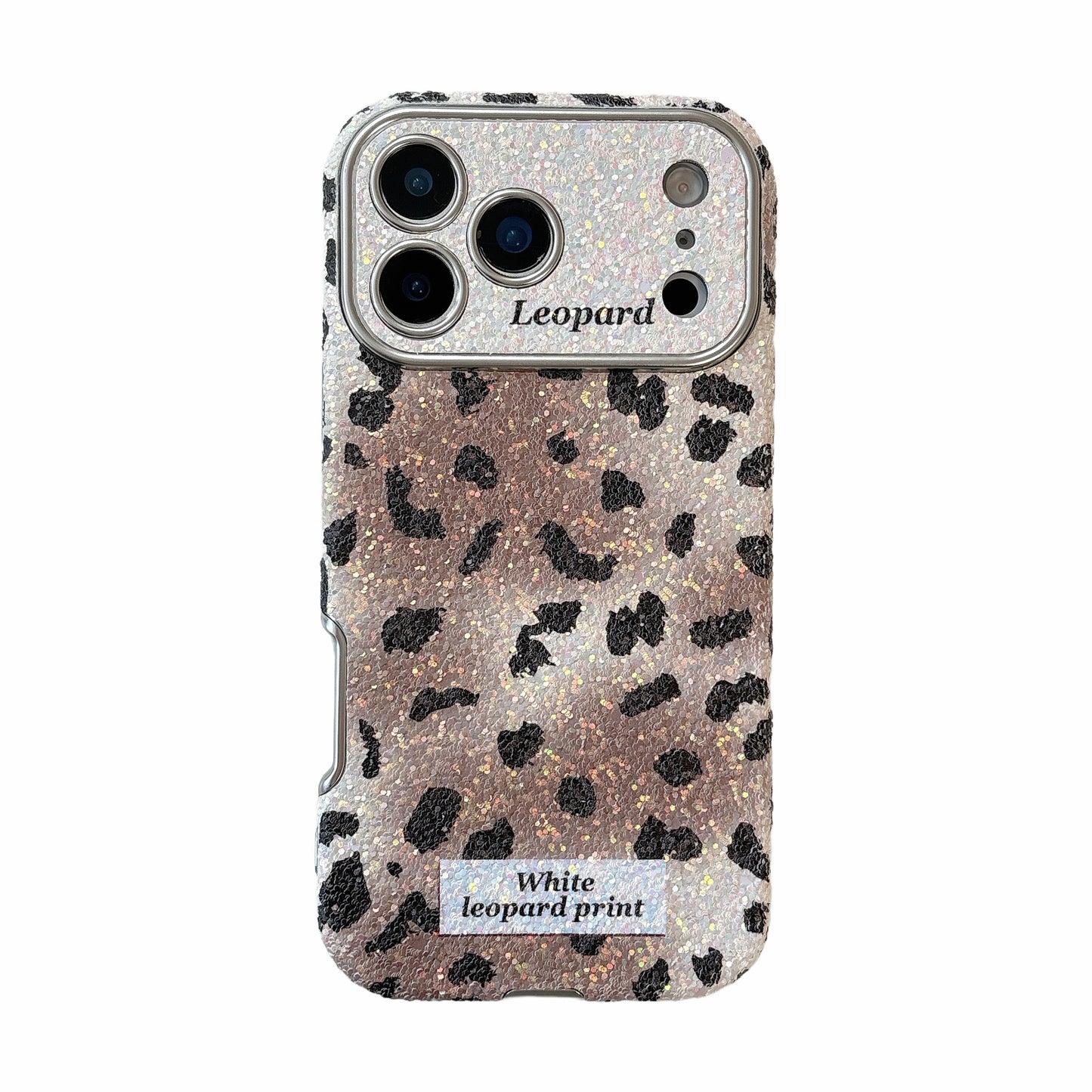 Leopard print gradient phone case for iPhone 17/16/15/14/13 case