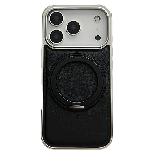 Leather, black, suitable for iPhone 17/16/15/14/13 cases