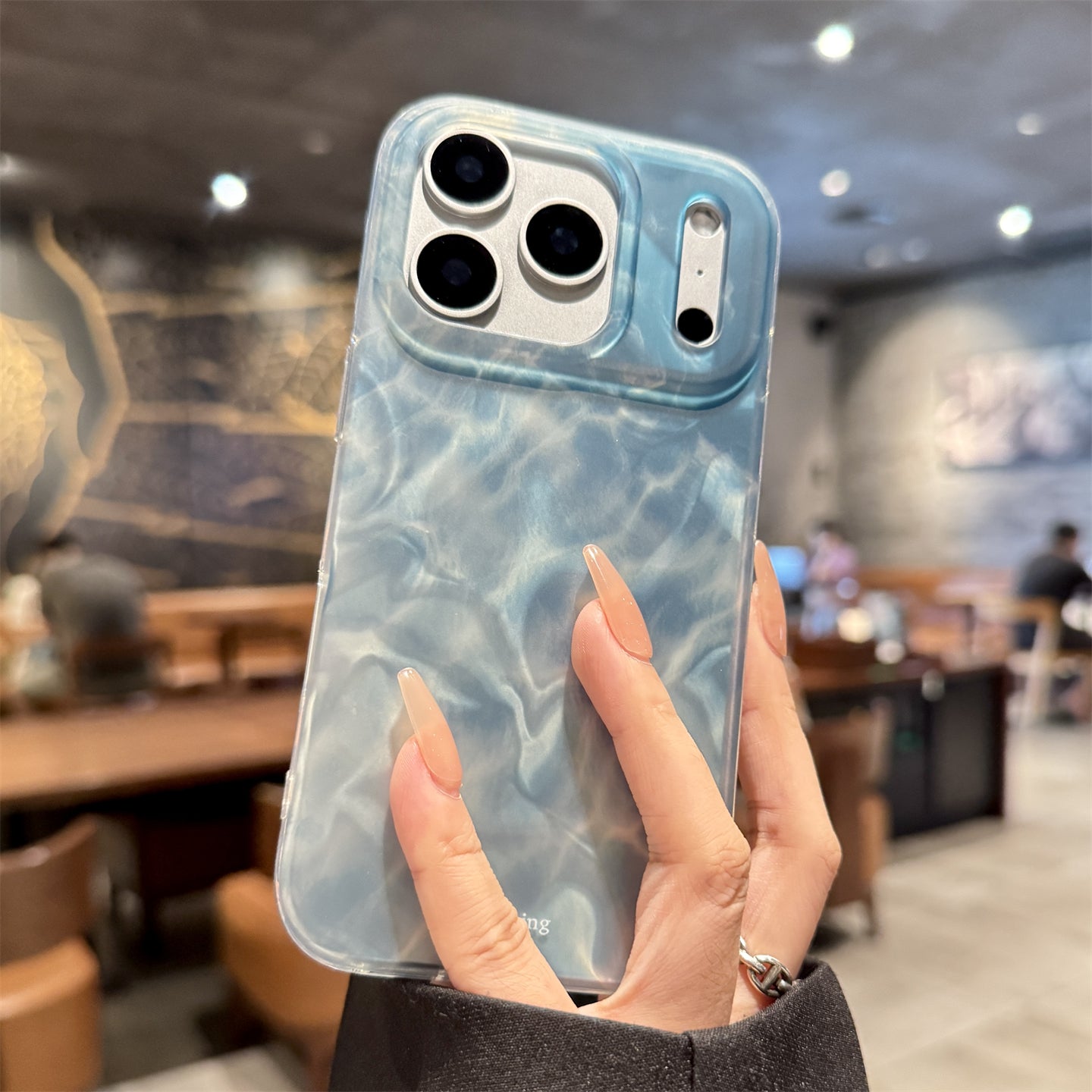 Water ripple, blue, suitable for iPhone 17/16/15/14/13 cases