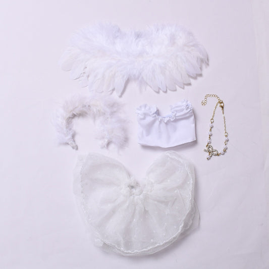 1,2 generation pendant doll clothes angel devil wings lace set