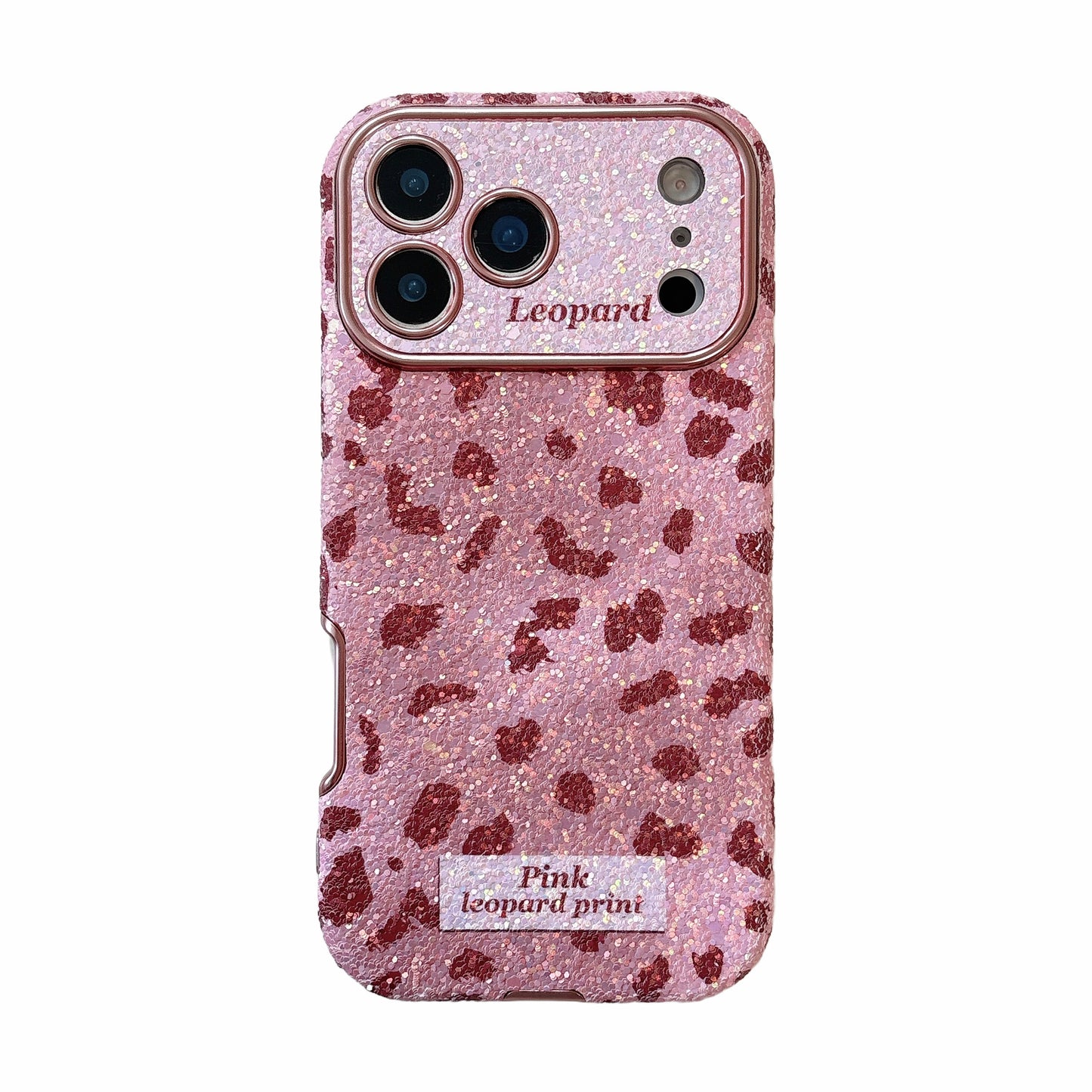 Leopard print gradient phone case for iPhone 17/16/15/14/13 case