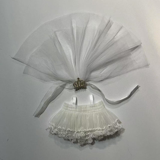 17CM doll clothes seat doll clothes, suit, wedding dress, wedding