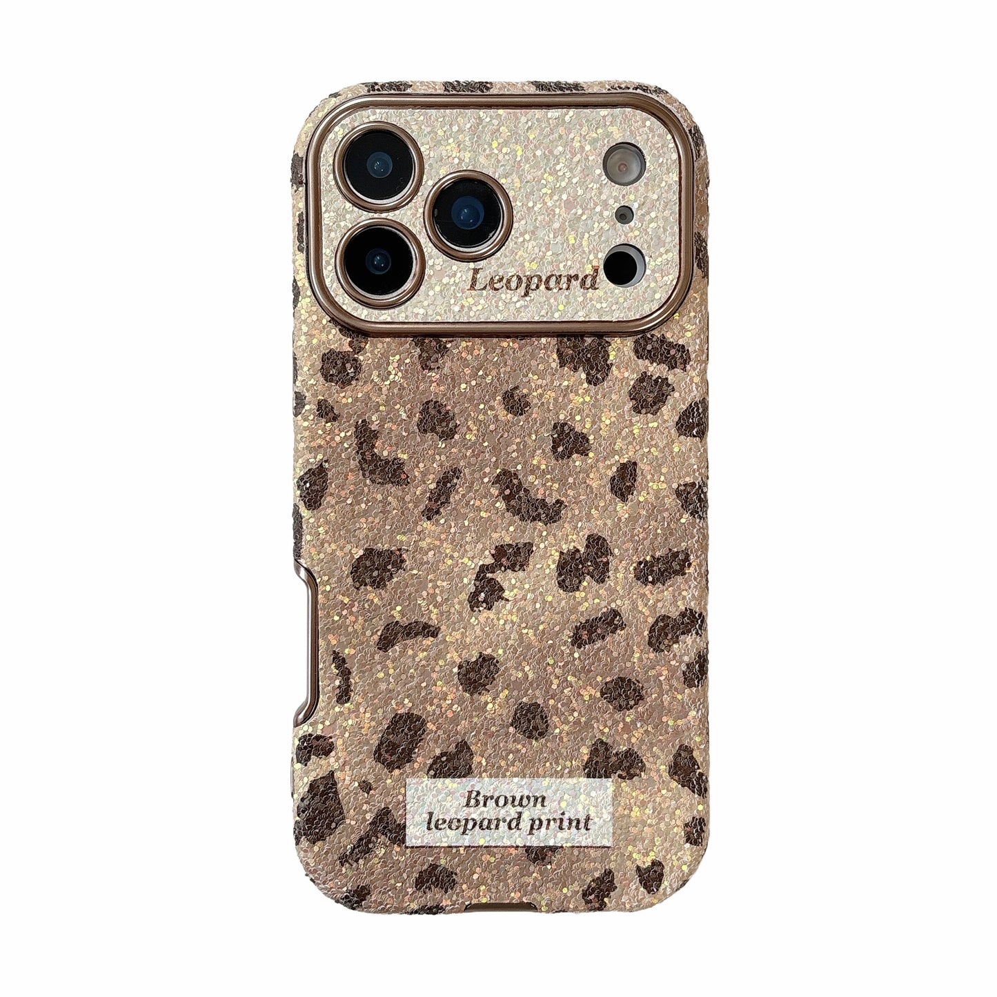 Leopard print gradient phone case for iPhone 17/16/15/14/13 case