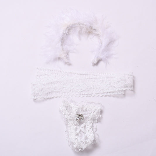 1,2 generation doll pendant clothes, lace blindfold set, vinyl doll wearing baby clothes