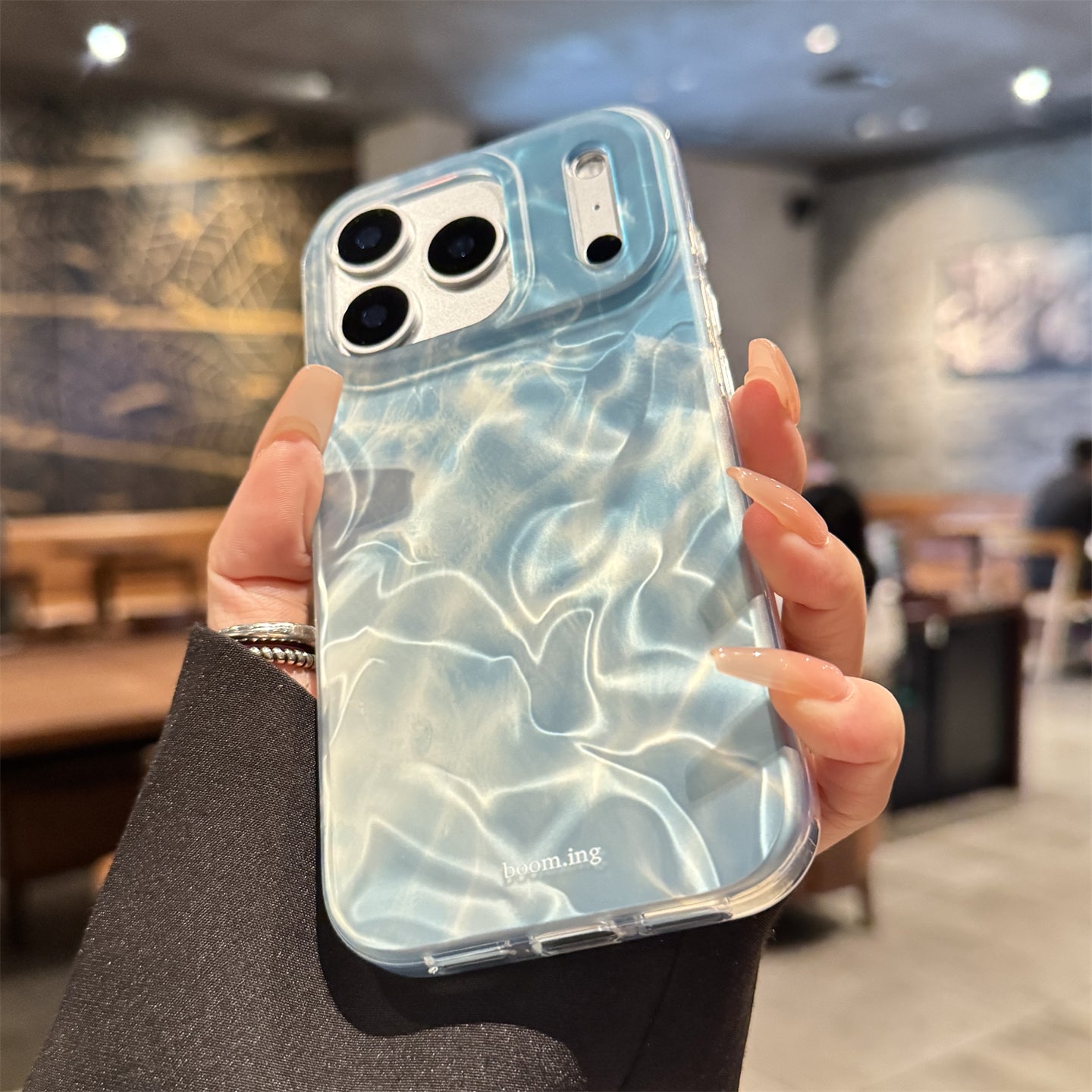 Water ripple, blue, suitable for iPhone 17/16/15/14/13 cases