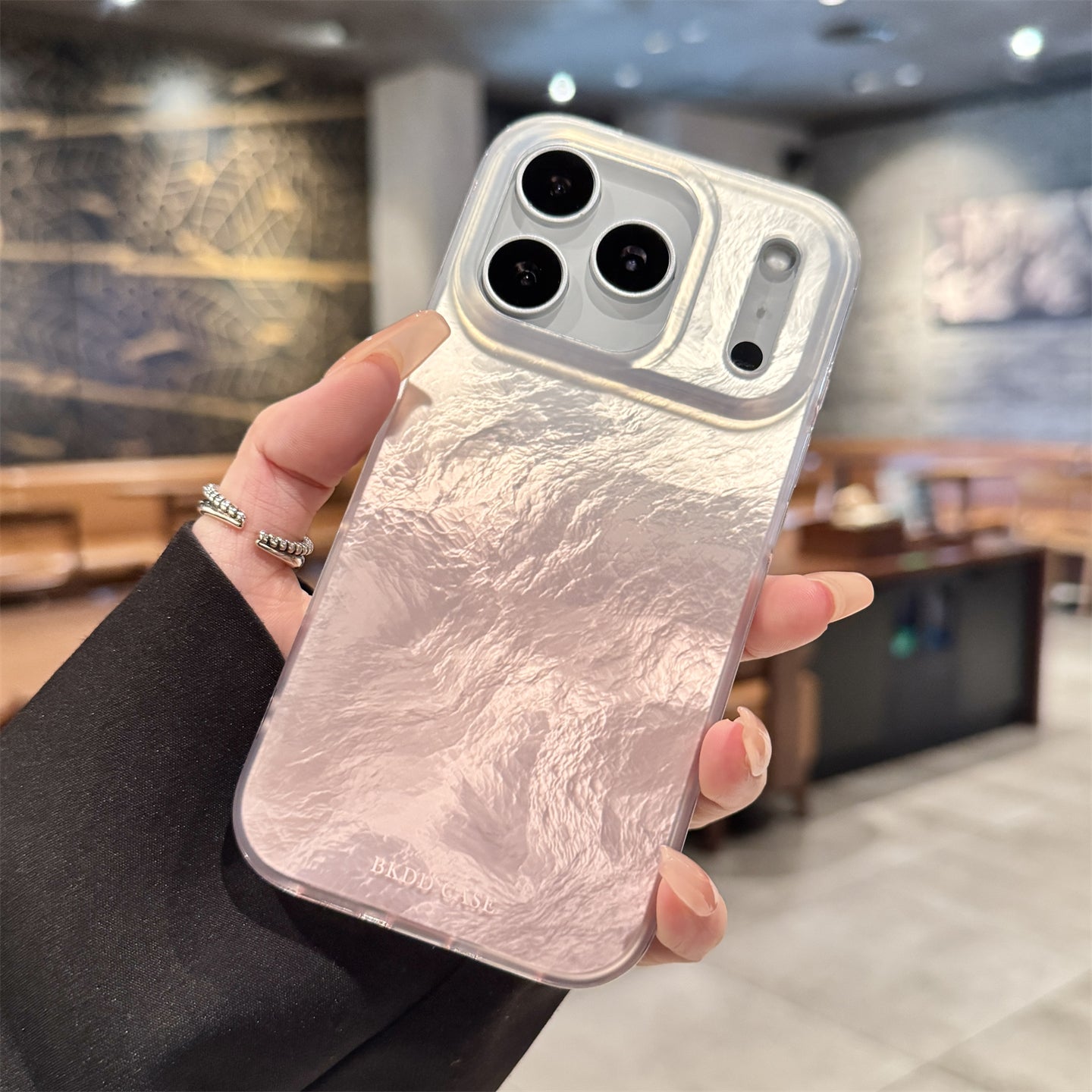 Gradient, tinfoil, wrinkle, suitable for iPhone 17/16/15/14/13 cases